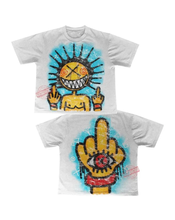 Harajuku Fashionable personality street graphic t shirt American y2k top oversized Couples streetwear goth shirts women clothes - Image 17