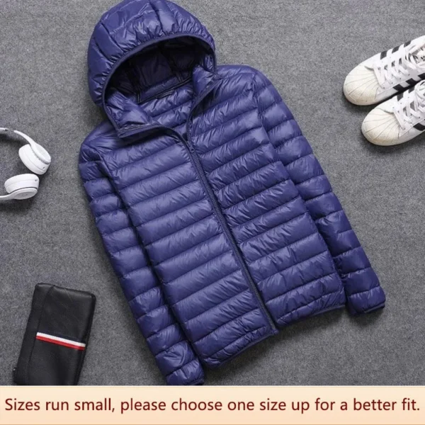 Autumn Winter Men Lightweight Velvet Cotton Clothes Stand Collar Short Fashionable Jacket Hat Middle-aged Warm Cotton Socks