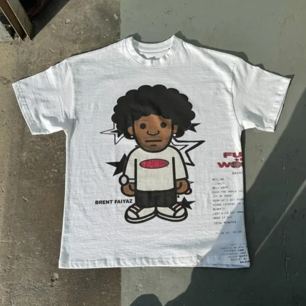 Harajuku Fashionable personality street graphic t shirt American y2k top oversized Couples streetwear goth shirts women clothes - Image 2
