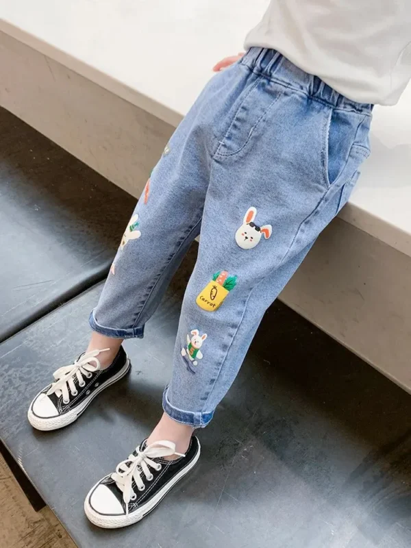 Spring Autumn Fashionable Children Pants Trendy Medium Small Long Pants Baby Children Spring Clothes Jeans