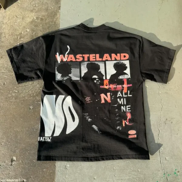 Harajuku Brent Faiyaz Print street graphic t shirt American y2k top oversized Couples streetwear goth shirts women clothes - Image 2