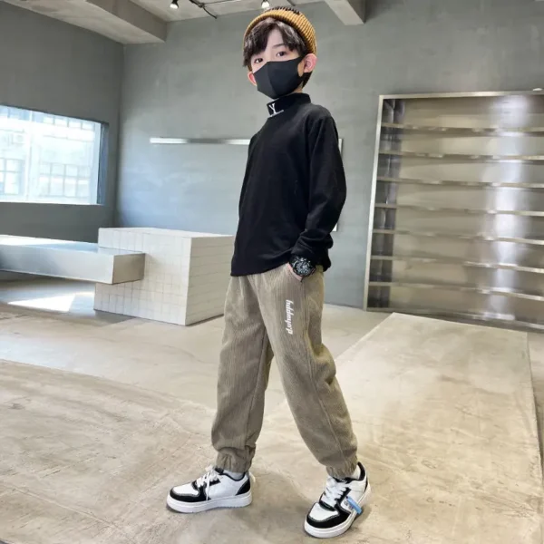 Spring Autumn Cotton Boys Pants Children Trousers Casual Kids Sports Pants 3 4 5 6 7 8 9 10 11 12 13 Years Teenager Boys Clothes - Image 4