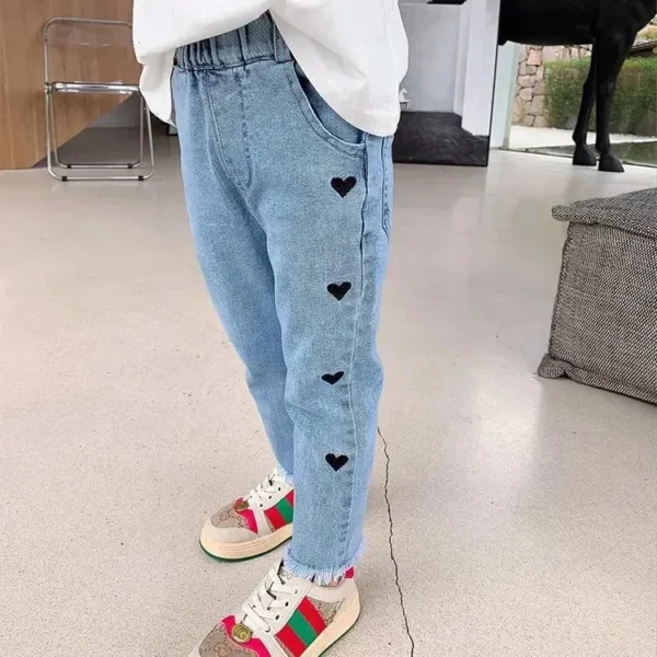 Spring Autumn Fashionable Children Pants Trendy Medium Small Long Pants Baby Children Spring Clothes Jeans - Image 4