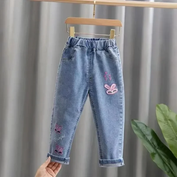 Spring Autumn Fashionable Children Pants Trendy Medium Small Long Pants Baby Children Spring Clothes Jeans - Image 6