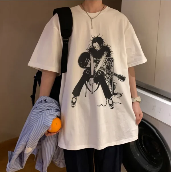 Nana Osaki T-shirt  Women White T-Shirt Casual Harajuku Streetwear Japanese Clothes for Female Harajuku Kawaii - Image 2