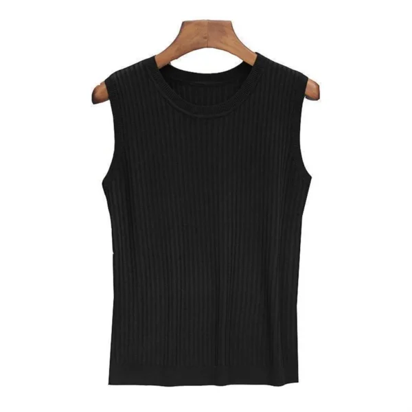 Summer Sleeveless Blouse Women O-neck Knitted Blouse Shirt Women Clothes Women Tops DF4903 - Image 10